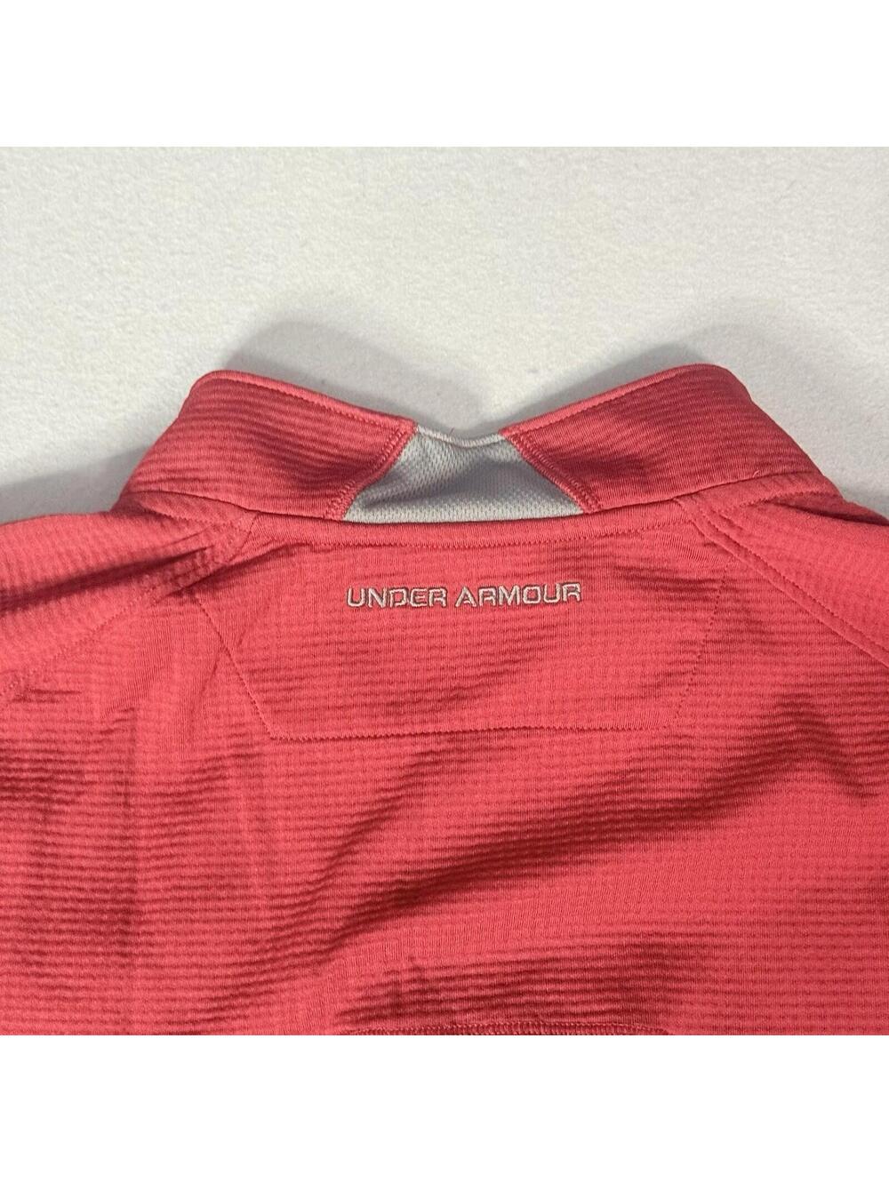 Under Armour‎ AllSeasonGear 1/4 Zip Pullover Men’s XL Red Long Sleeve Athletic - Picture 8 of 12